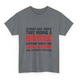 Grey women's short sleeve cotton t-shirt with a printed pattern, shown on a hanger.