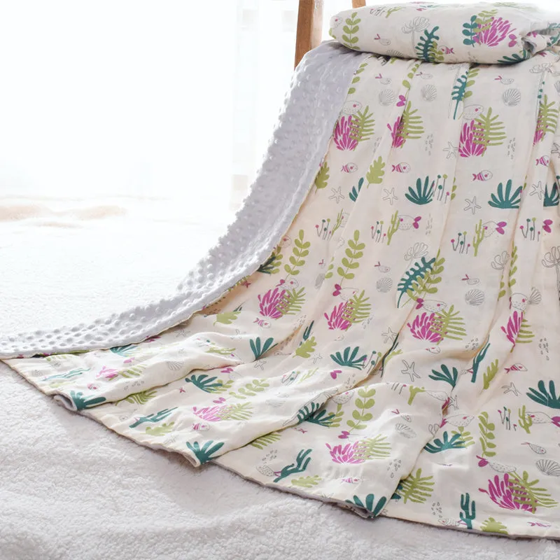 3D bubble baby blanket Doudou blanket 70x110cm with hot-pressed texture for sensory development and security