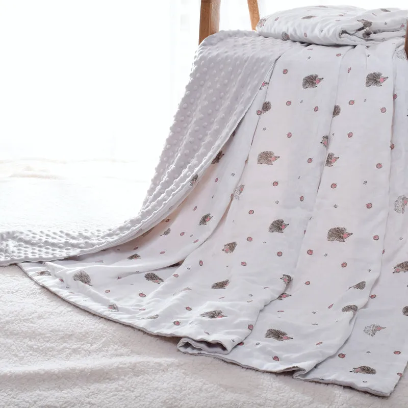 3D bubble baby blanket Doudou blanket 70x110cm with hot-pressed texture for sensory development and security