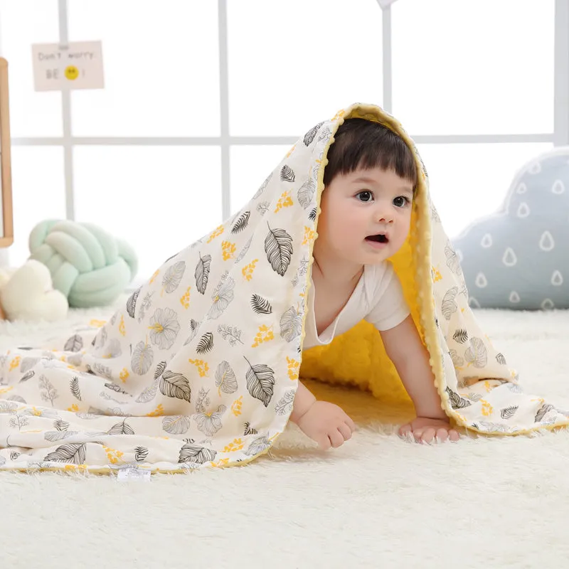 3D bubble baby blanket Doudou blanket 70x110cm with hot-pressed texture for sensory development and security