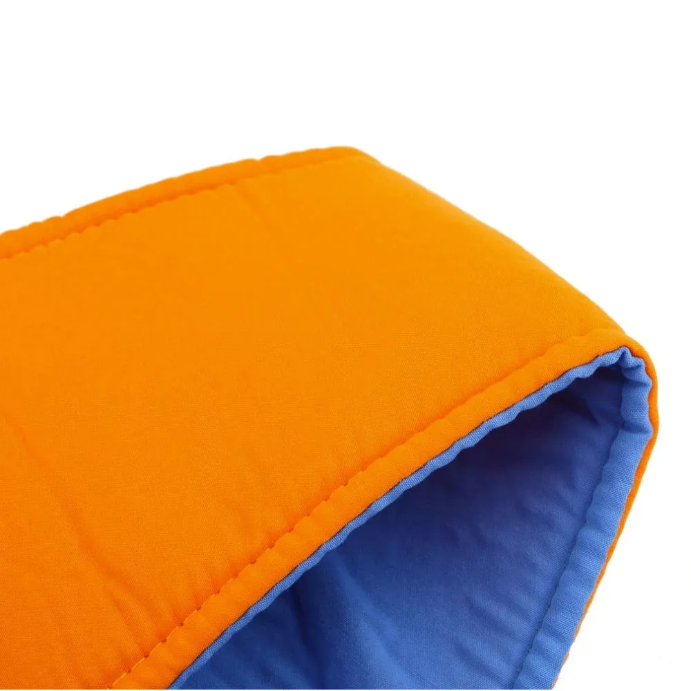 Baby toddler walking harness adjustable 52-62cm orange blue safety reins with plastic locks