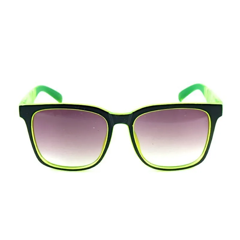 Square Kids Sports Sunglasses PC Frame AC Lens Strong Construction C1 Black C2 Green C3 Red C4 Orange C5 Yellow-Green C6 Blue Unisex Style