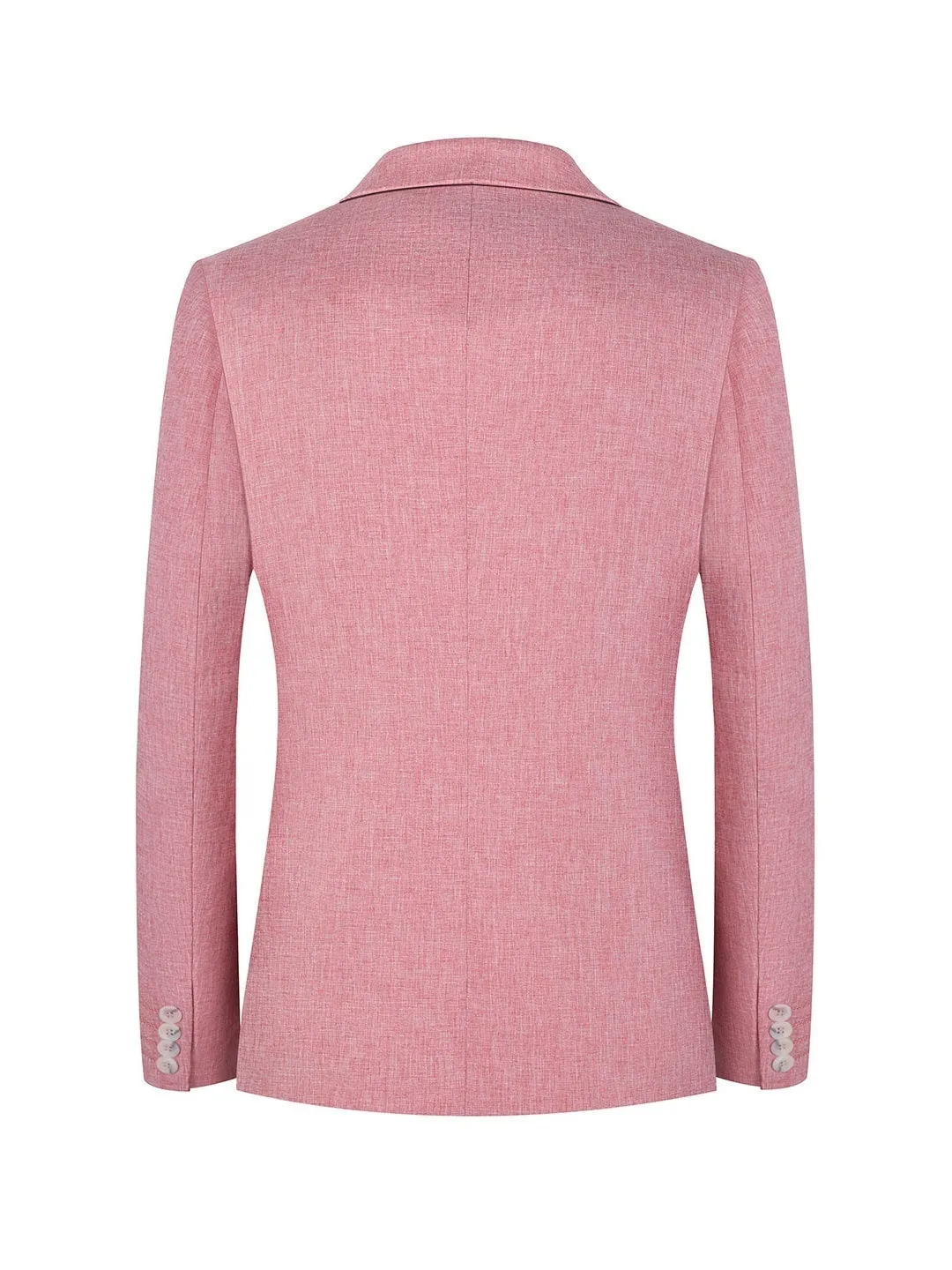 Men's Western style casual blazer in pink or light blue with two-button front
