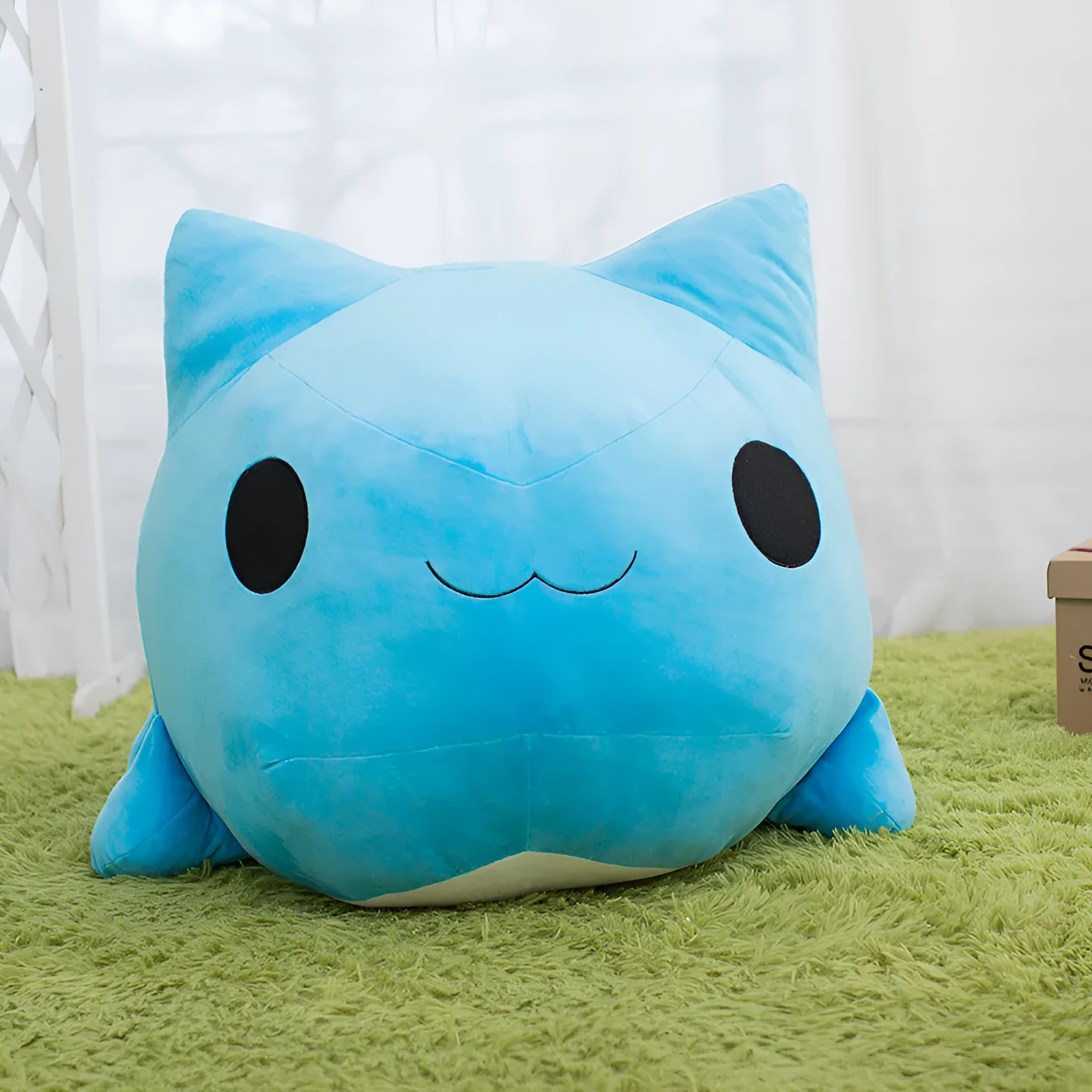 Cute cartoon short plush toy doll in tongue style, 50 cm height, soft fabric