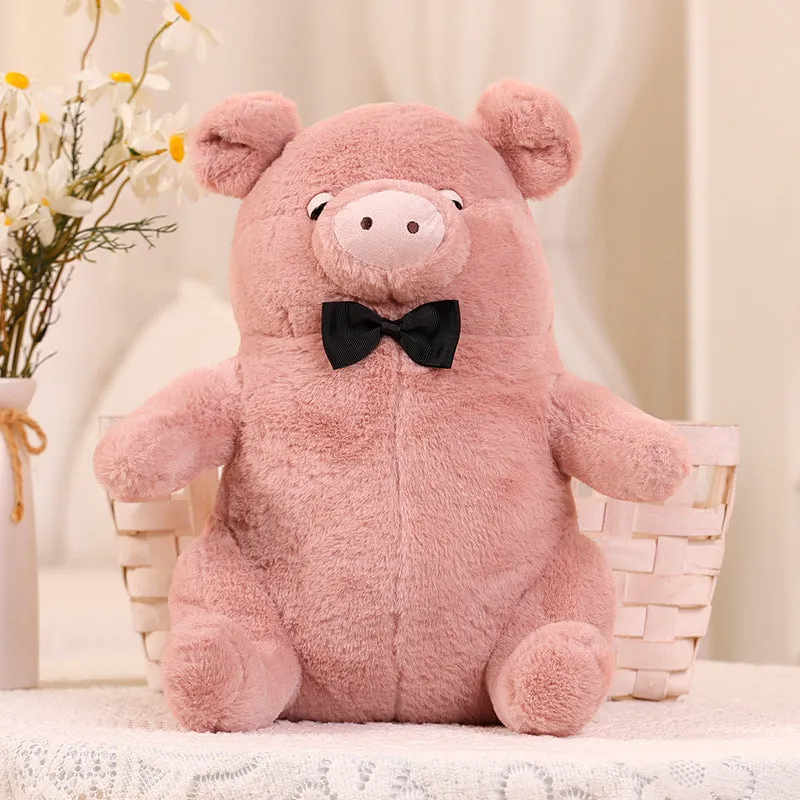 Cartoon plush doll toy cat panda piggy puppy short plush PP cotton filling 25cm 35cm