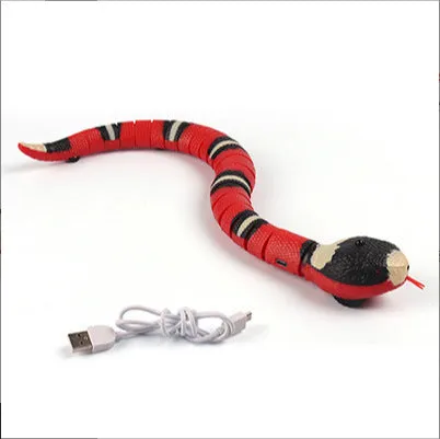 Remote control electric snake toy plastic silver ring intelligent obstacle avoidance children 4-6