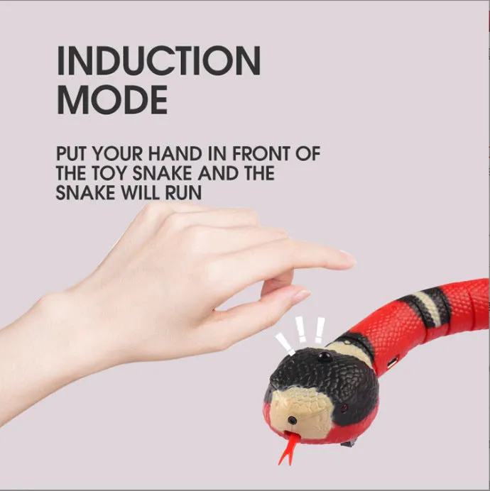 Remote control electric snake toy plastic silver ring intelligent obstacle avoidance children 4-6