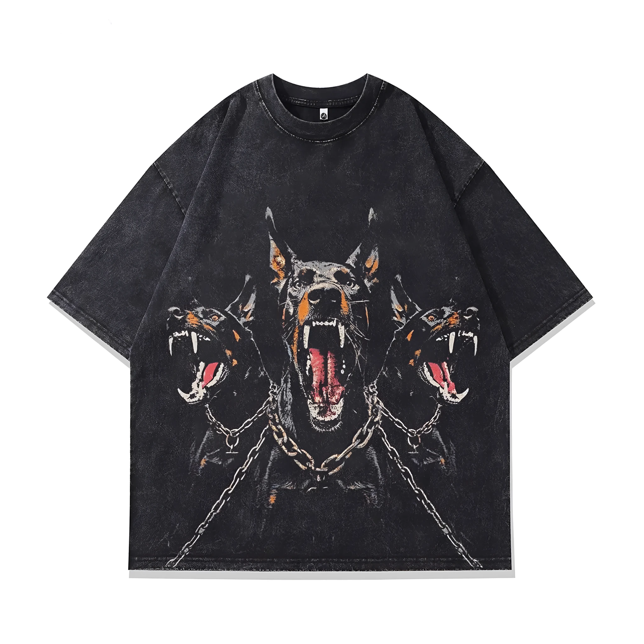 Men's character print short sleeve T-shirt in loose fit pure cotton fabric