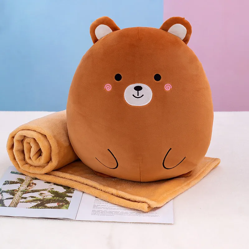 Creative new plush toy stretch velvet animal stuffed bear duckling husky pig rabbit dinosaur