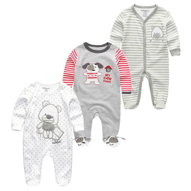 Baby girl long sleeve winter clothing set with floral pattern in artificial coloured cotton, available in 5 colours and sizes 3M to 12M