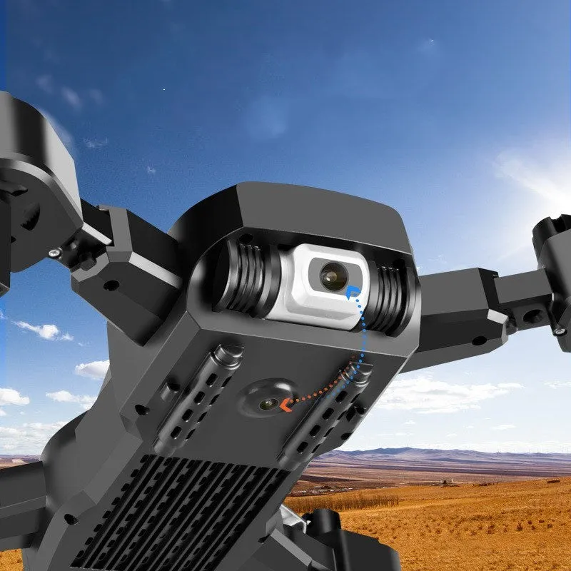 Four axis aerial photography drone with 4K dual camera and wind blades, 26x27x6cm