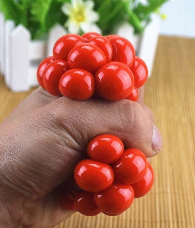 Anti stress ball grape look-a-like stress relief toy for hand exercise and autism sensory needs