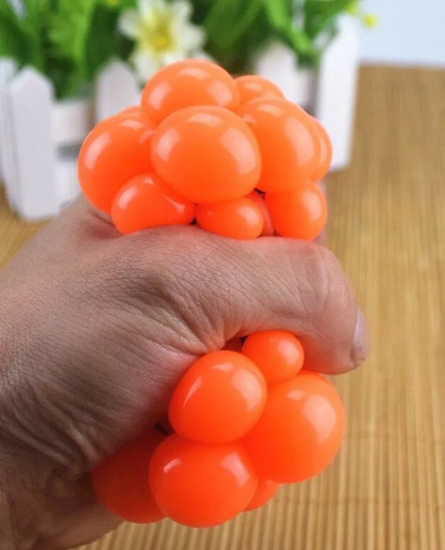 Anti stress ball grape look-a-like stress relief toy for hand exercise and autism sensory needs