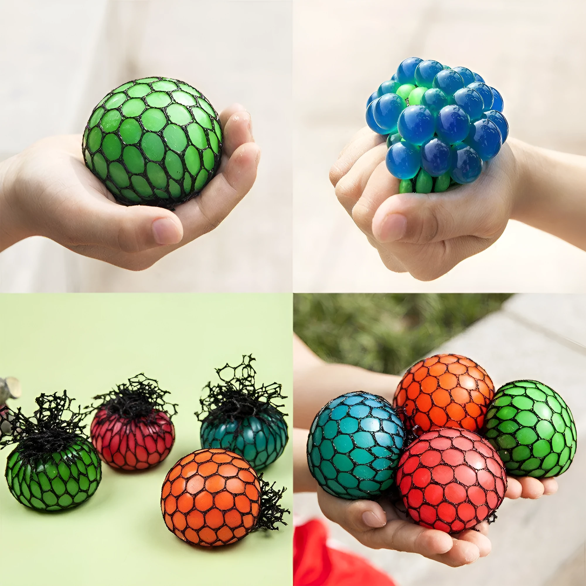 Anti stress ball grape look-a-like stress relief toy for hand exercise and autism sensory needs