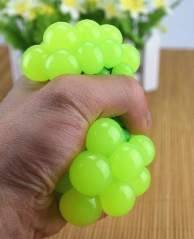 Anti stress ball grape look-a-like stress relief toy for hand exercise and autism sensory needs