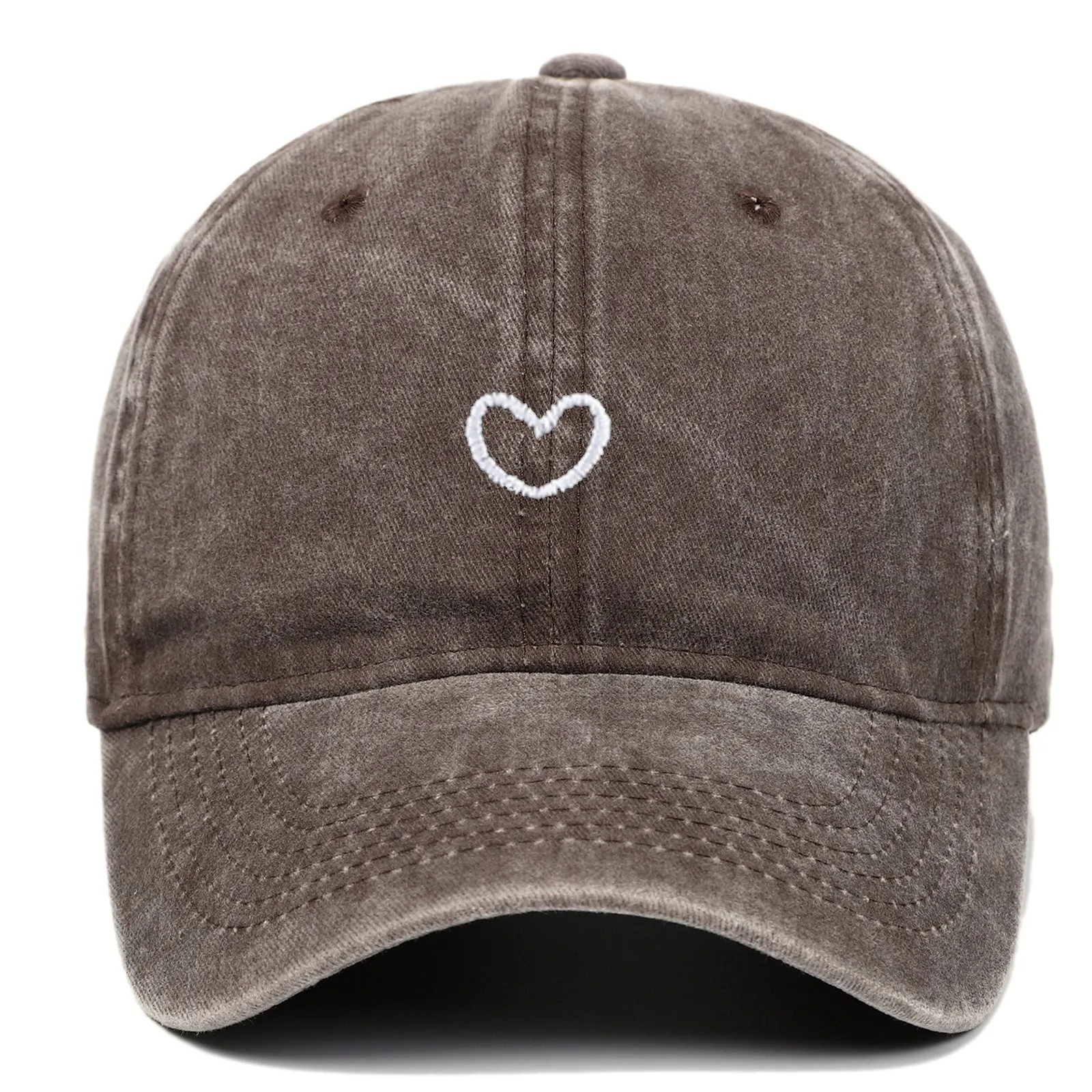 Soft cotton embroidered baseball cap with adjustable strap on a neutral background.