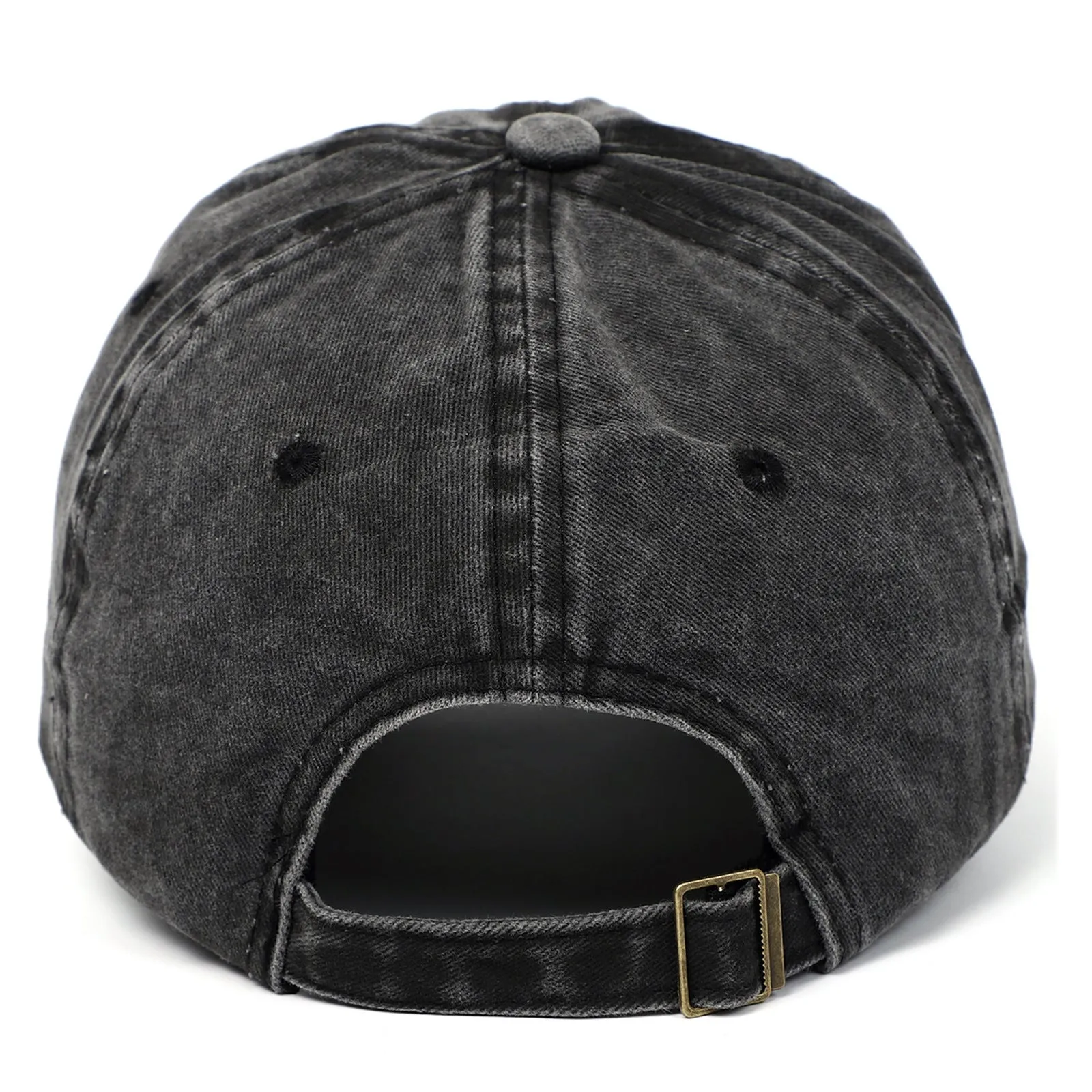Soft cotton embroidered baseball cap with adjustable strap on a neutral background.