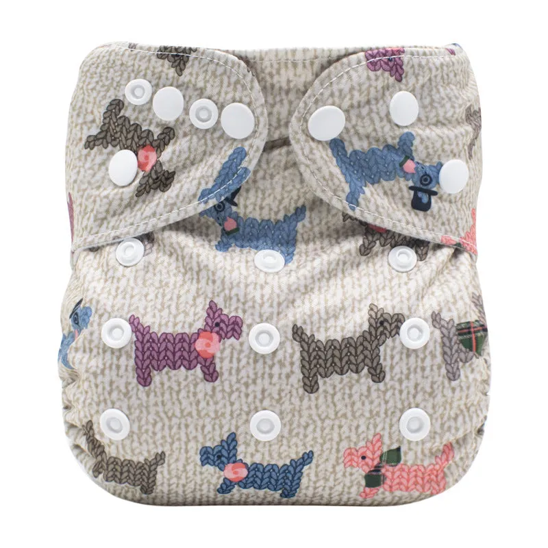 Baby washable leakproof cloth diaper pants in colour option, 34x36cm PUL fleece pocket nappy for 0-12 months