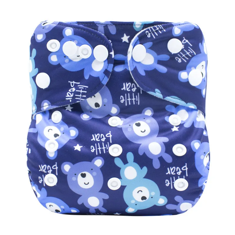 Baby washable leakproof cloth diaper pants in colour option, 34x36cm PUL fleece pocket nappy for 0-12 months