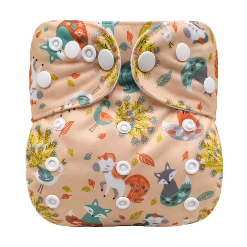 Baby washable leakproof cloth diaper pants in colour option, 34x36cm PUL fleece pocket nappy for 0-12 months