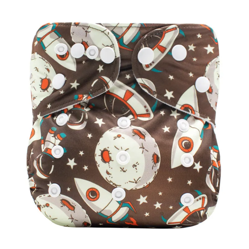 Baby washable leakproof cloth diaper pants in colour option, 34x36cm PUL fleece pocket nappy for 0-12 months