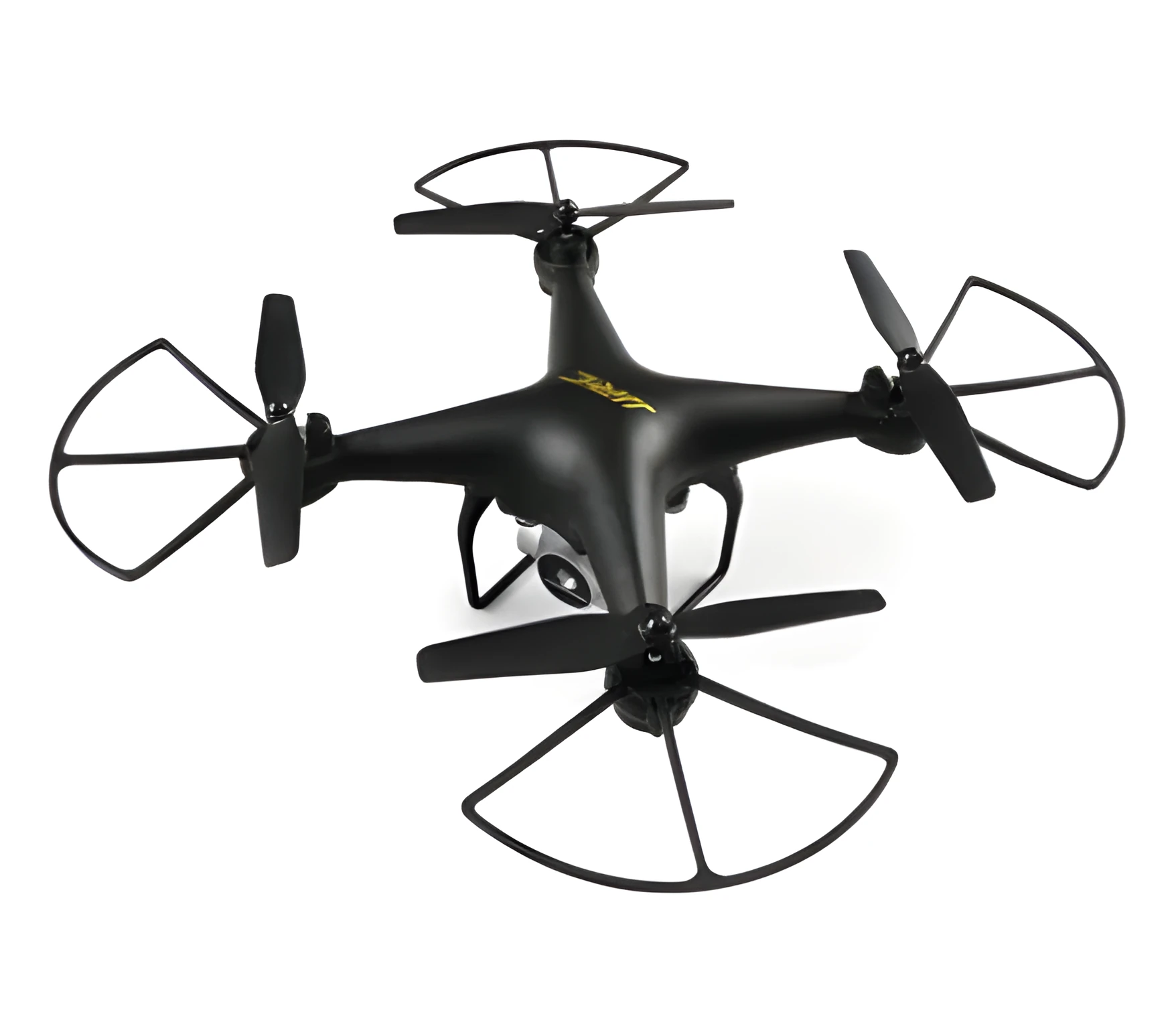 JJRC A20 quadcopter drone in black with 200W camera, plastic body, and 4-channel remote control handle