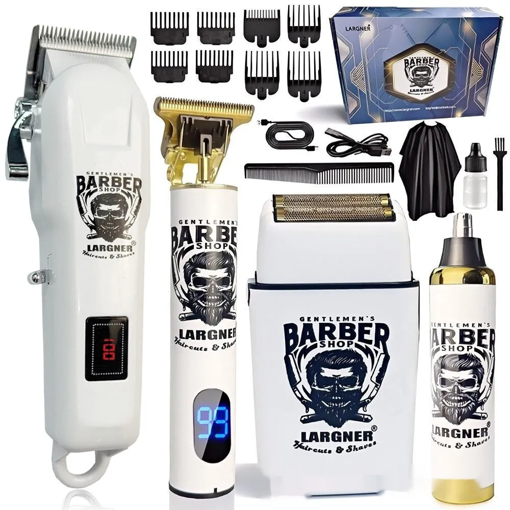 Rechargeable hair clipper with stainless steel cutter head and USB charging port