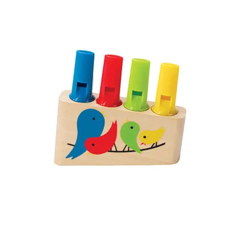 Wooden rainbow pan flute educational toy for baby early music play, beech type, colour box packaging
