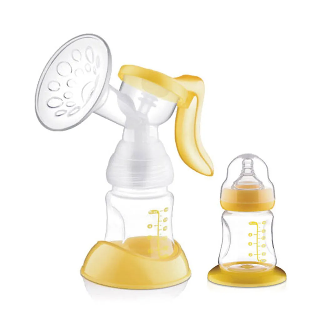 PP feeding bottle manual type 95x175mm in pink, transparent, and yellow colour options
