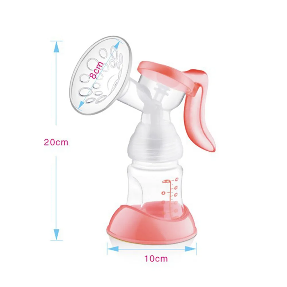 PP feeding bottle manual type 95x175mm in pink, transparent, and yellow colour options