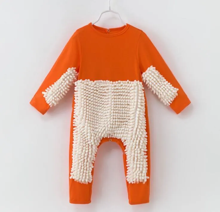 Baby crawler jumpsuit long sleeve non-hooded in blue for spring autumn size 73cm to 90cm