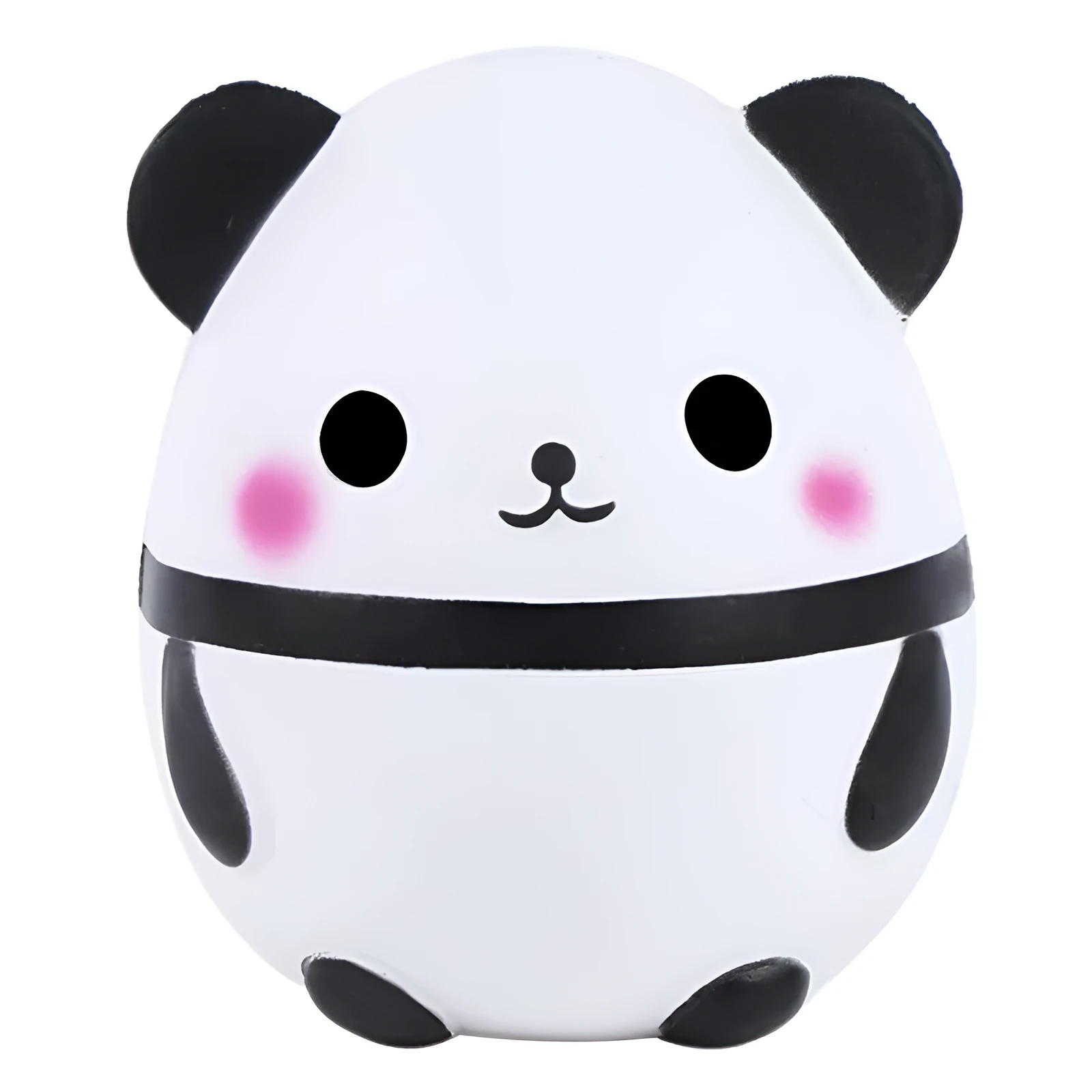 Panda-shaped PU polyurethane decompression toy with pinch music function, packed in OPP bag