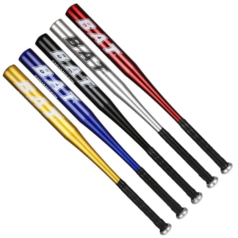 A6061 aluminium baseball bat with non-slip rubber grip, available in multiple sizes and colours for soft baseball training