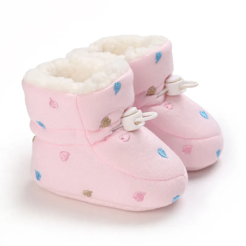 Baby autumn winter cotton cloth shoes non-slip warm thickened tall crown mid-calf socks style