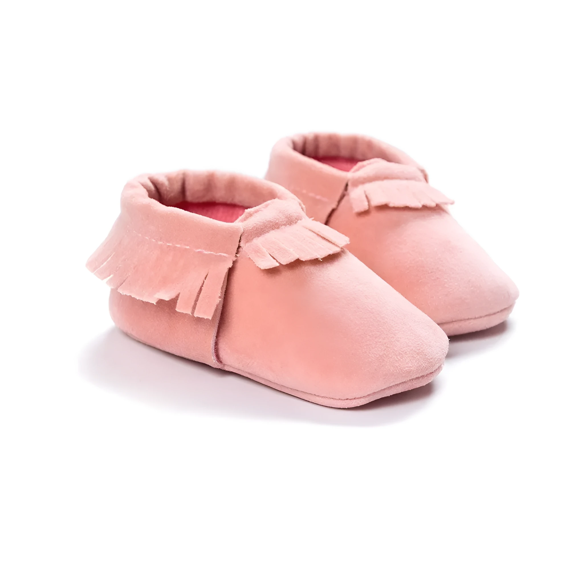 PU suede leather newborn baby shoes with soft sole and non-slip grip available in multiple colours