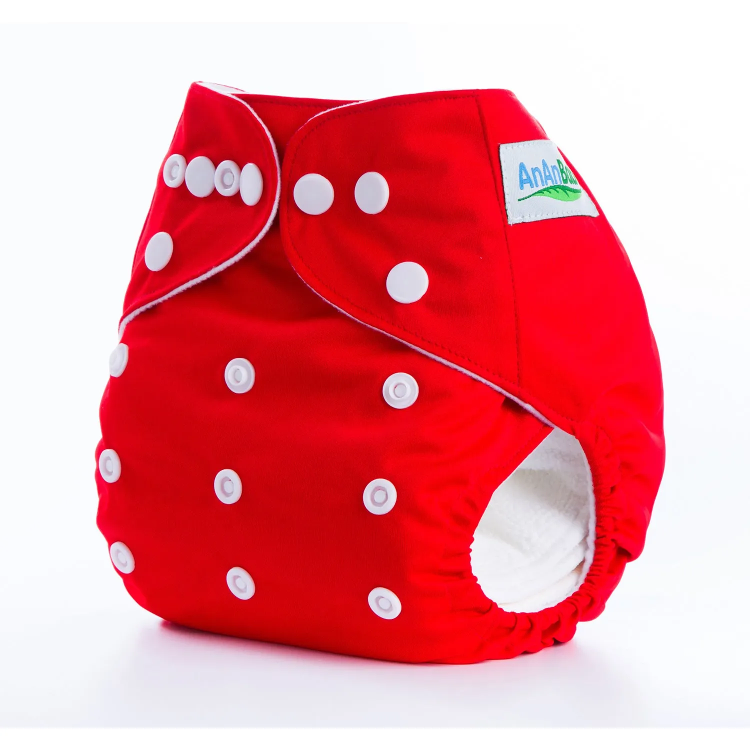 Solid colour leak-proof baby diaper pants with bamboo charcoal lining, 36.5x32.5 cm, suitable for 3-15 kg infants