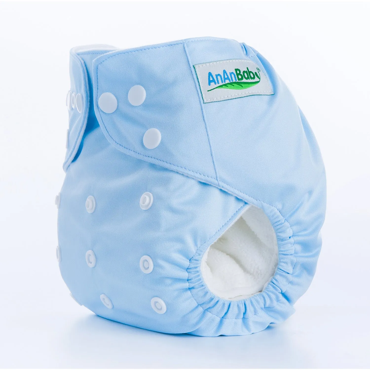Solid colour leak-proof baby diaper pants with bamboo charcoal lining, 36.5x32.5 cm, suitable for 3-15 kg infants