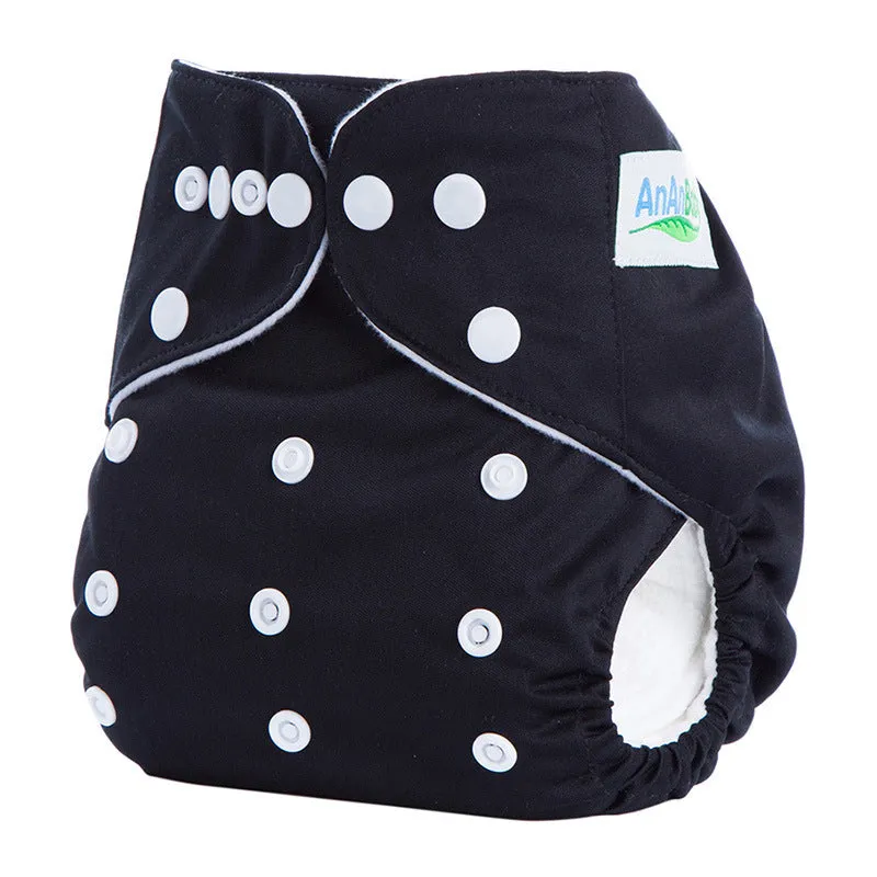 Solid colour leak-proof baby diaper pants with bamboo charcoal lining, 36.5x32.5 cm, suitable for 3-15 kg infants
