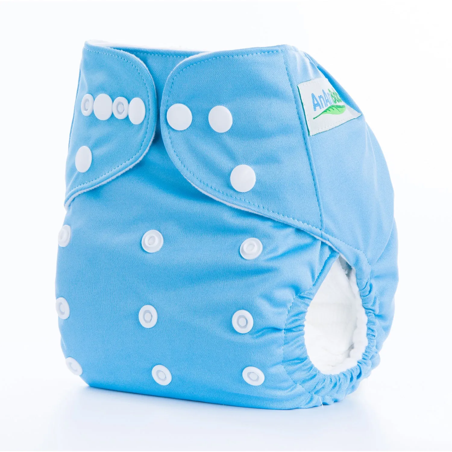 Solid colour leak-proof baby diaper pants with bamboo charcoal lining, 36.5x32.5 cm, suitable for 3-15 kg infants
