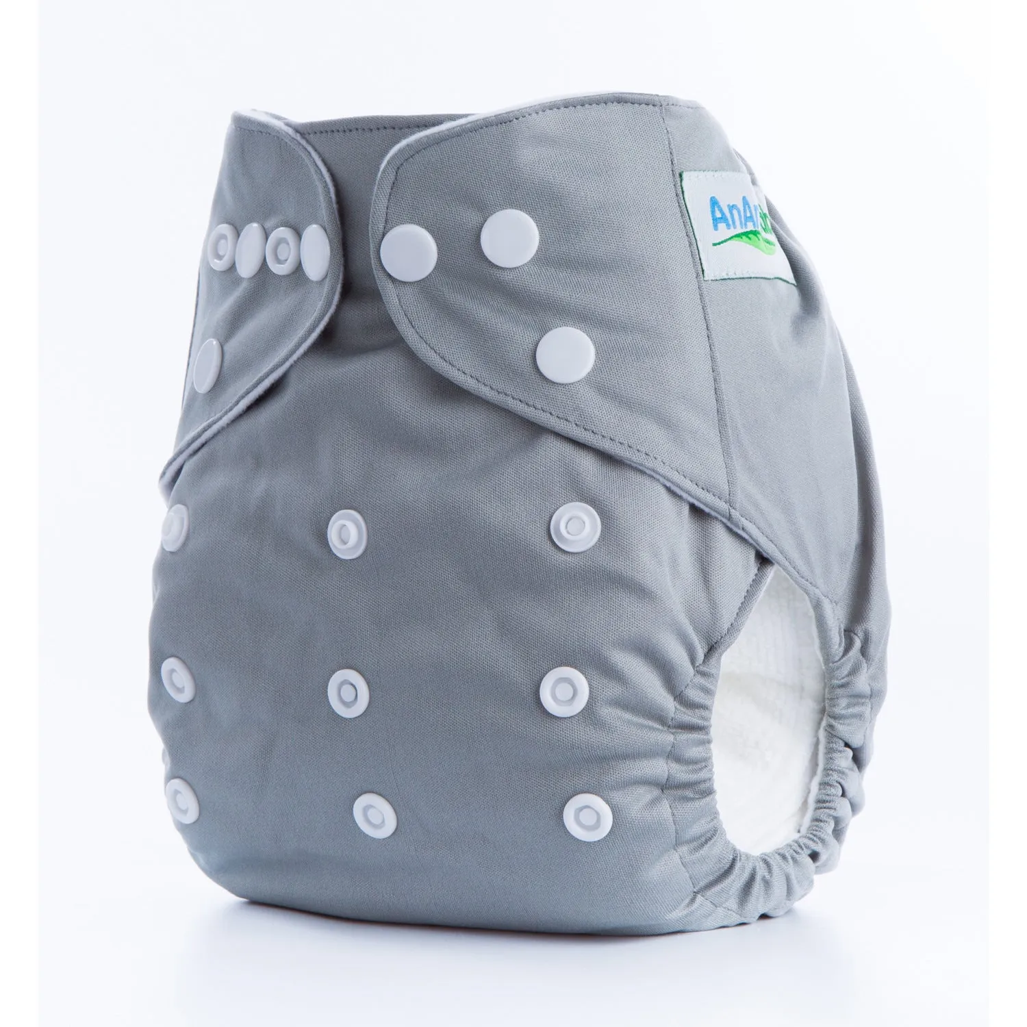 Solid colour leak-proof baby diaper pants with bamboo charcoal lining, 36.5x32.5 cm, suitable for 3-15 kg infants