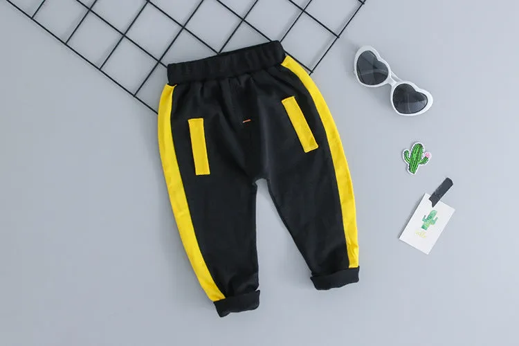 Boys two piece track suit long sleeve pants suit in blue on child spring autumn outfit