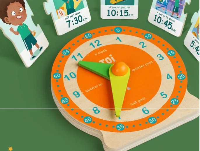 Toi My Time Planning board game in yellow for children ages 3-8