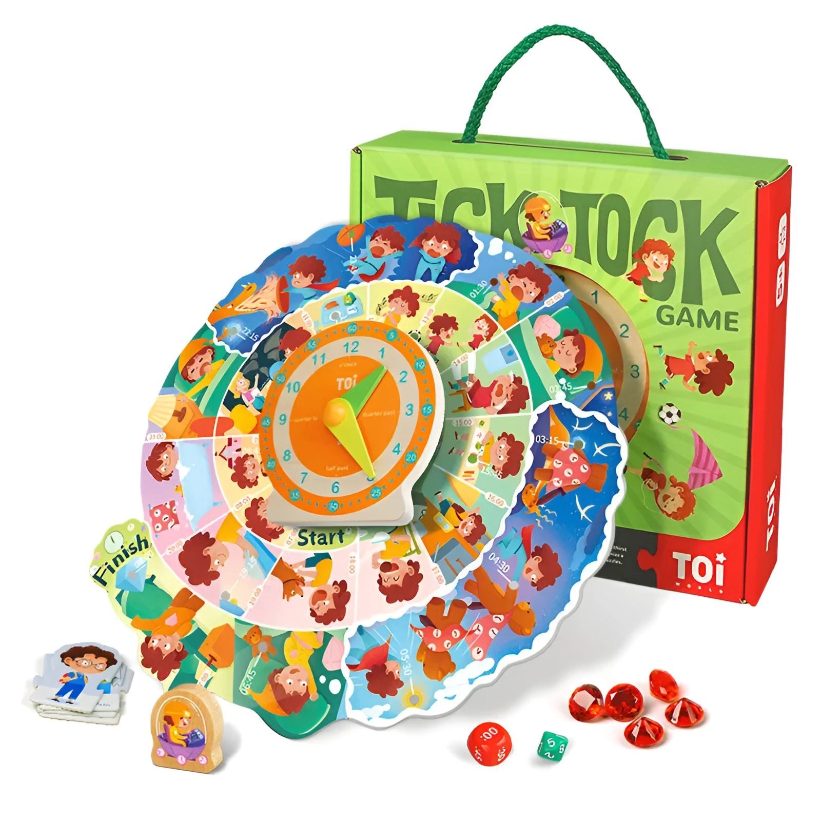 Toi My Time Planning board game in yellow for children ages 3-8