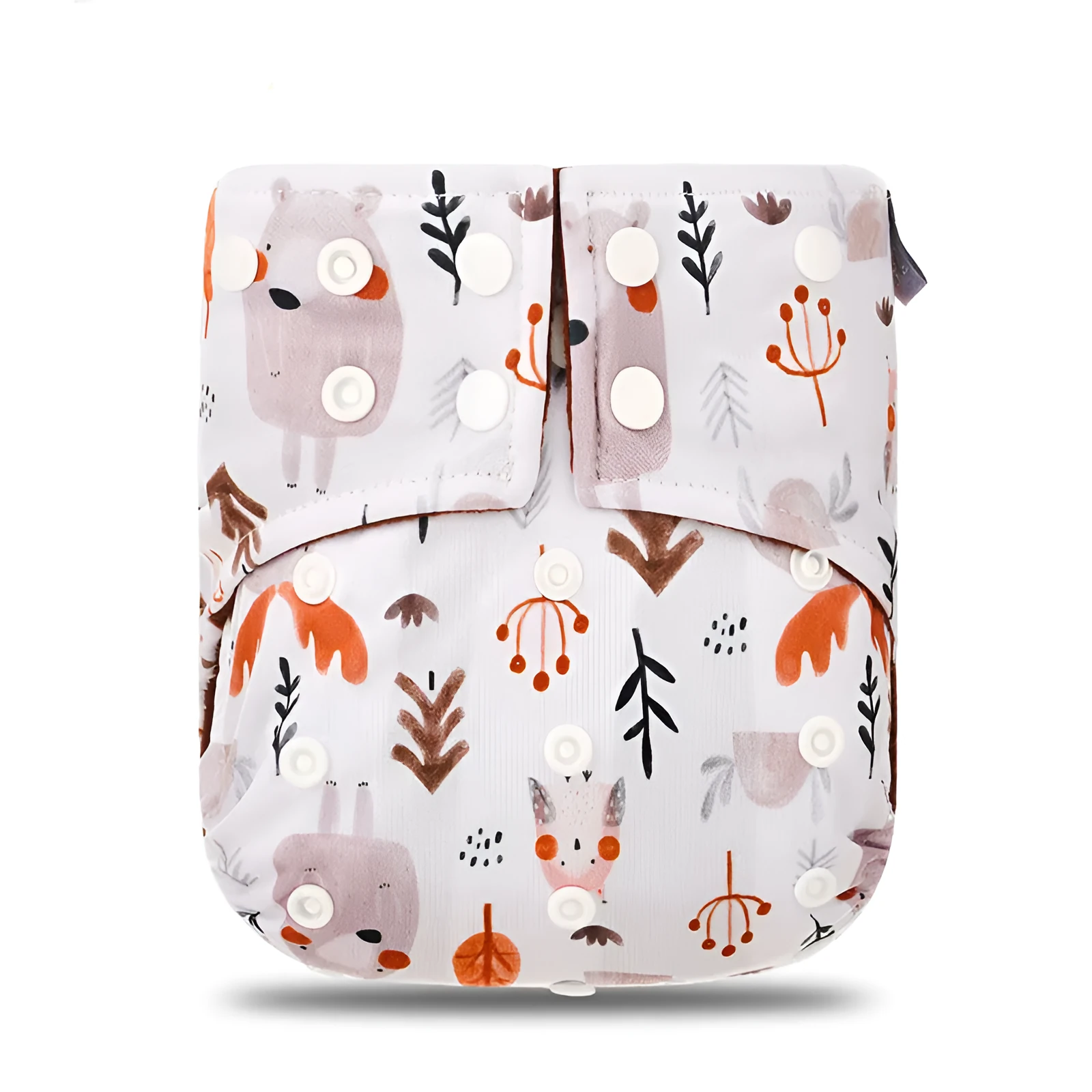 Waterproof breathable polyester baby cloth diaper with adjustable fit, 3-15kg, style option shown