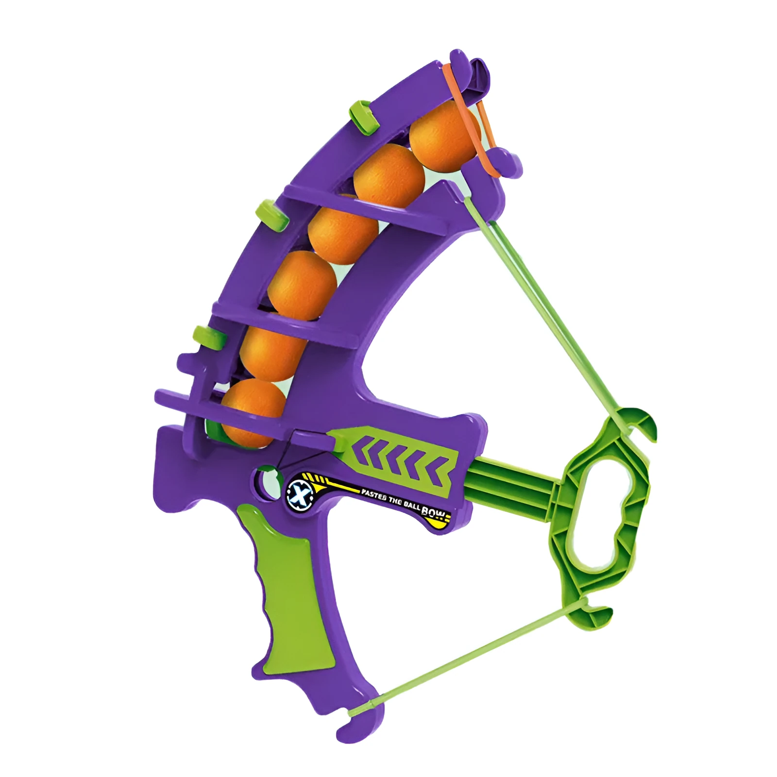 Children's plastic sticky ball radish bow toy set with green bow, six balls, and three targets