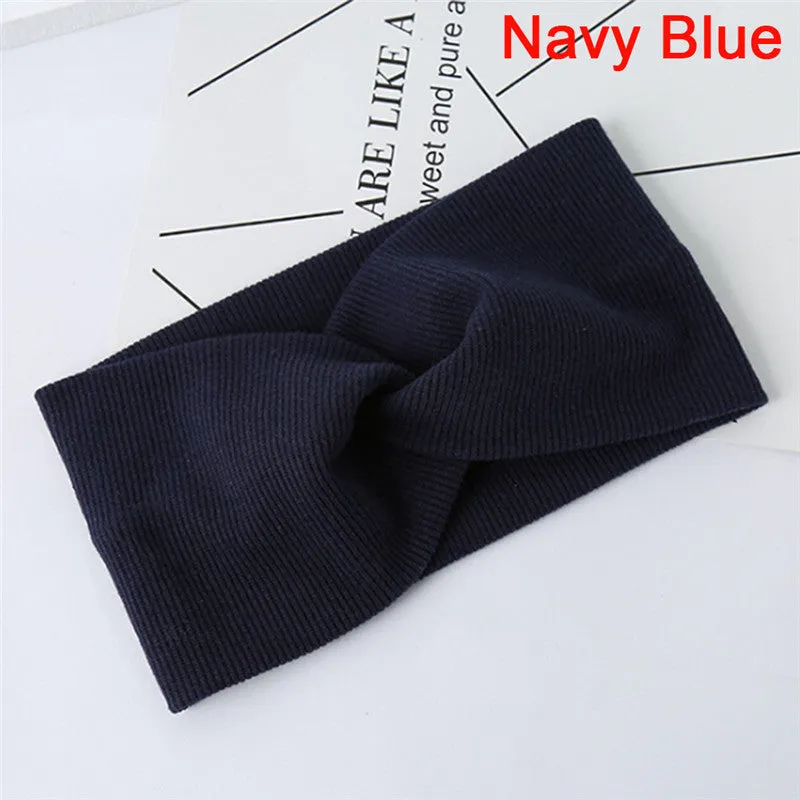 Girl fashion headband cloth flower hair accessory for children multiple colours