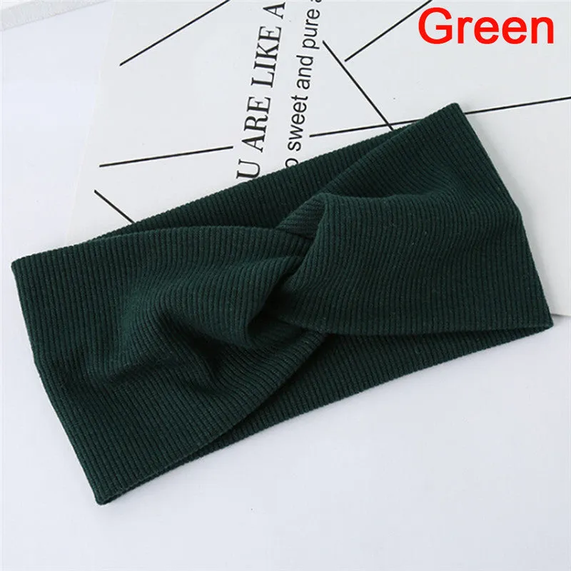 Girl fashion headband cloth flower hair accessory for children multiple colours