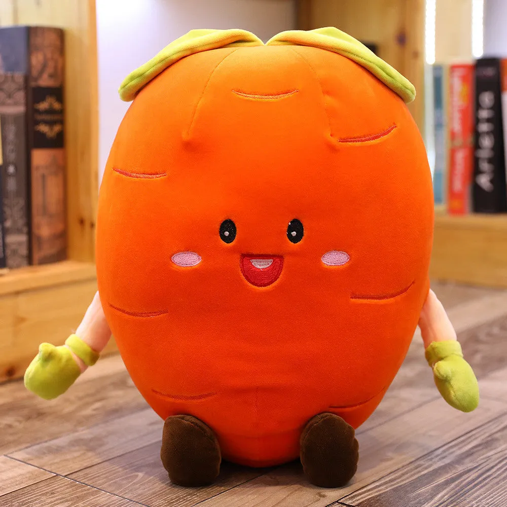 Realistic strawberry plush toy 50cm super soft short plush down cotton filled sleeping doll