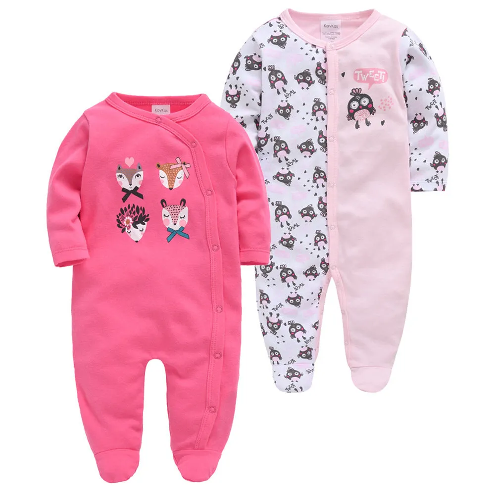 Baby onesie long sleeve cotton concealed button closure red group pattern infant bodysuit