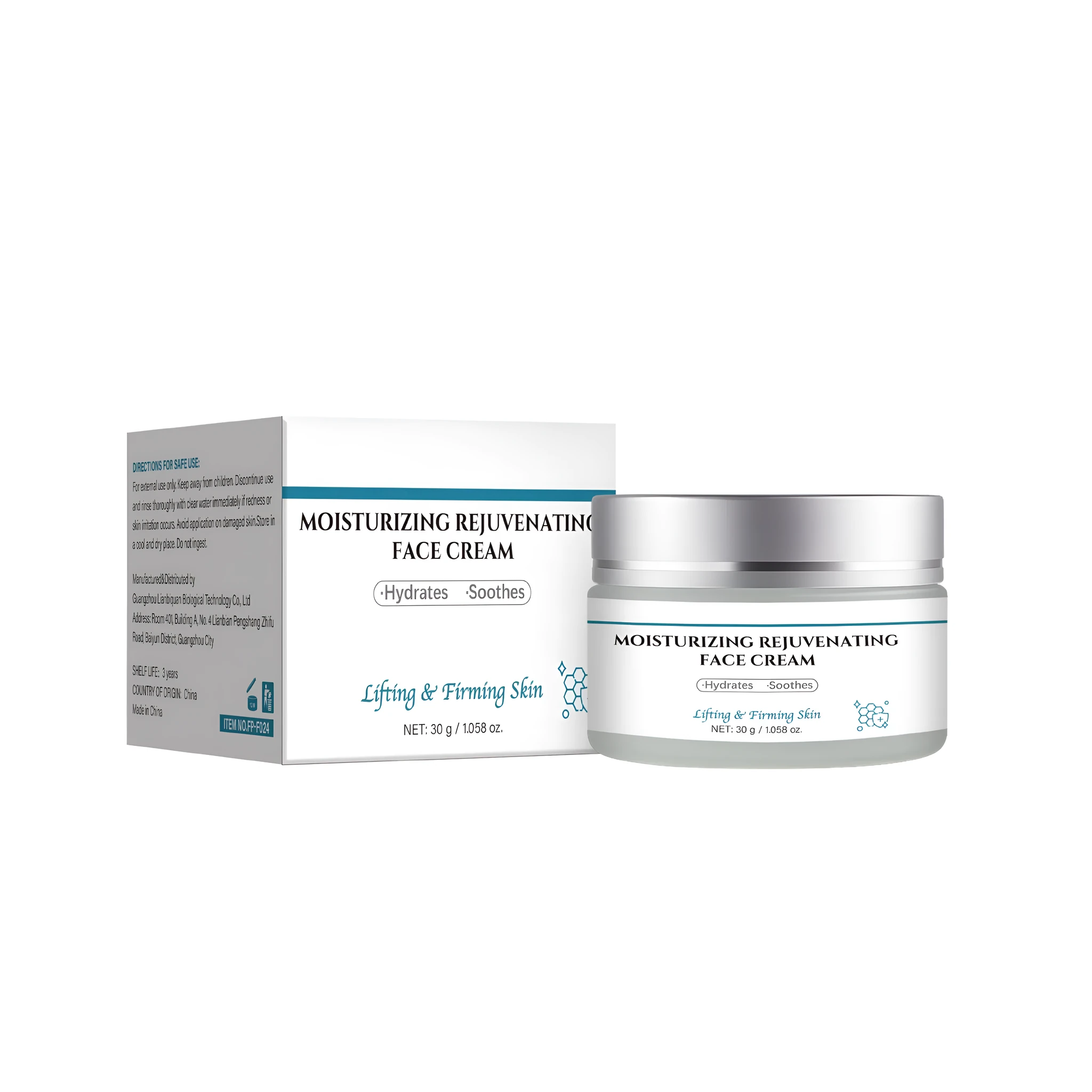30g tube of FP-F024 anti-ageing cream for face and neck.